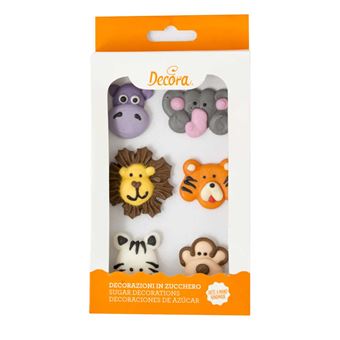 Picture of ASS SIZES 5CM SUGAR JUNGLE ANIMALS X 6PCS